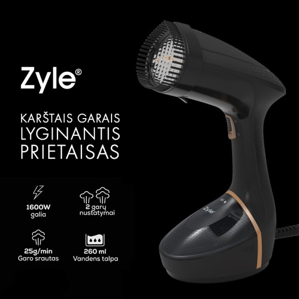 Garų lygintuvas Zyle Handheld Garment Steamer ZY539GS, 1600 W